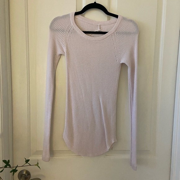 lululemon athletica Sweaters - Lululemon Womens Knit Sweater Light Pink Size 4
